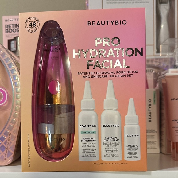 Pro Hydration Facial Set - Pink and Gold